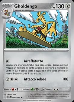 Gholdengo card in Italian