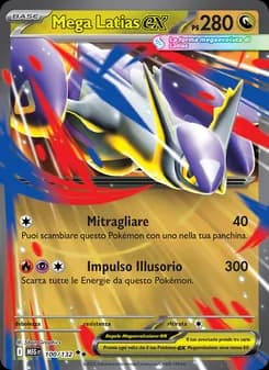 Mega Latias-ex card in Italian