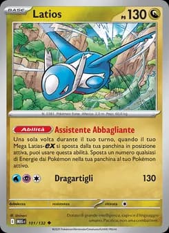 Latios card in Italian