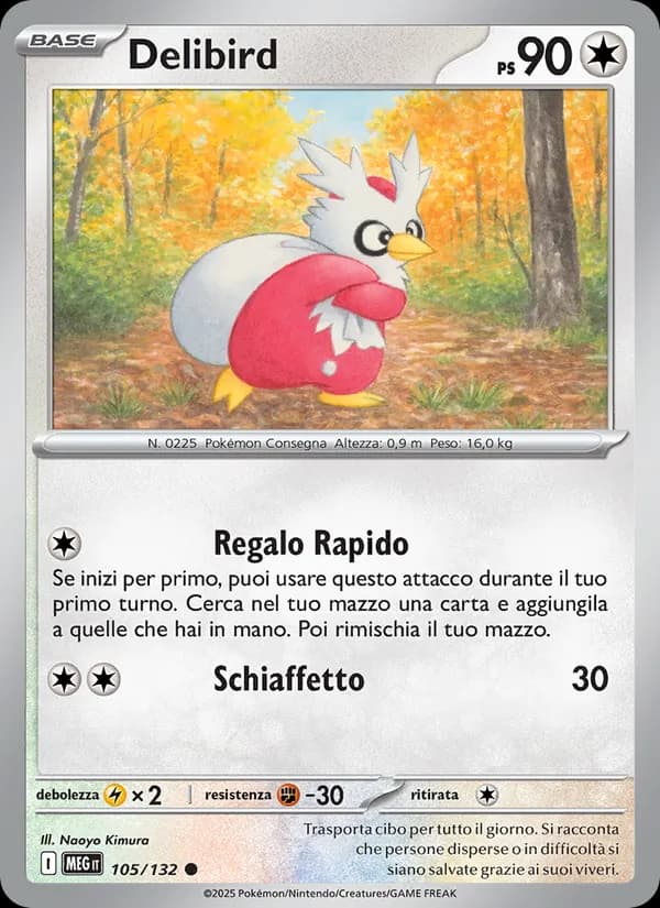 Delibird card in Italian