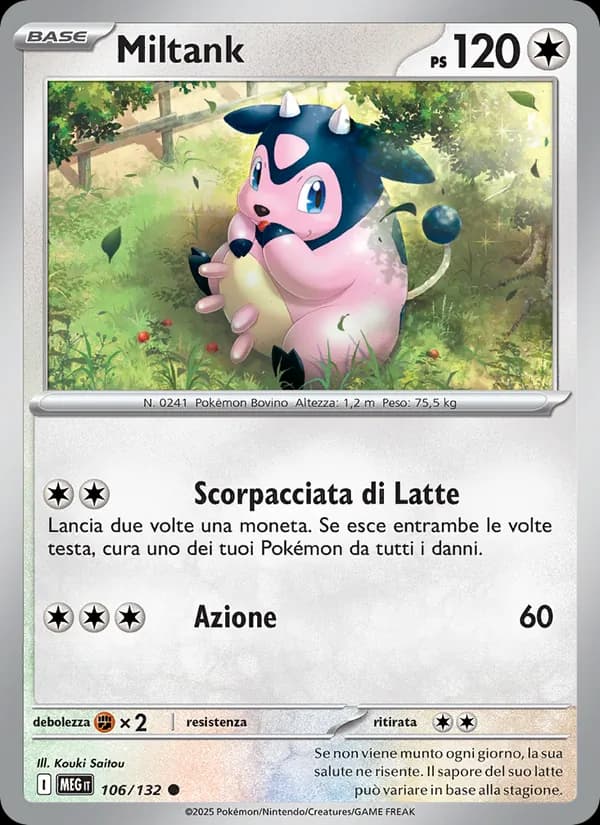 Miltank card in Italian