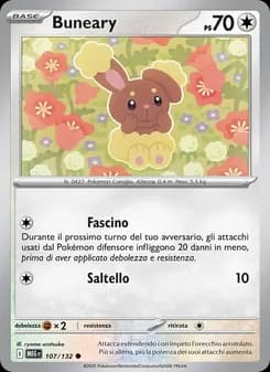 Buneary card in Italian