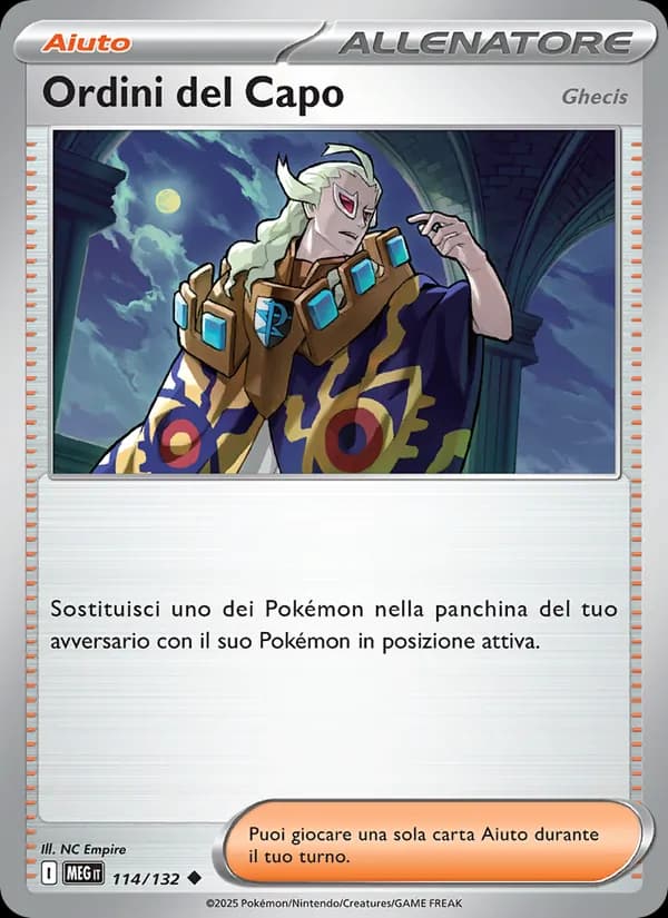 Ordini del Capo card in Italian