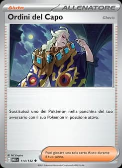 Ordini del Capo card in Italian