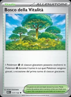 Bosco della Vitalità card in Italian