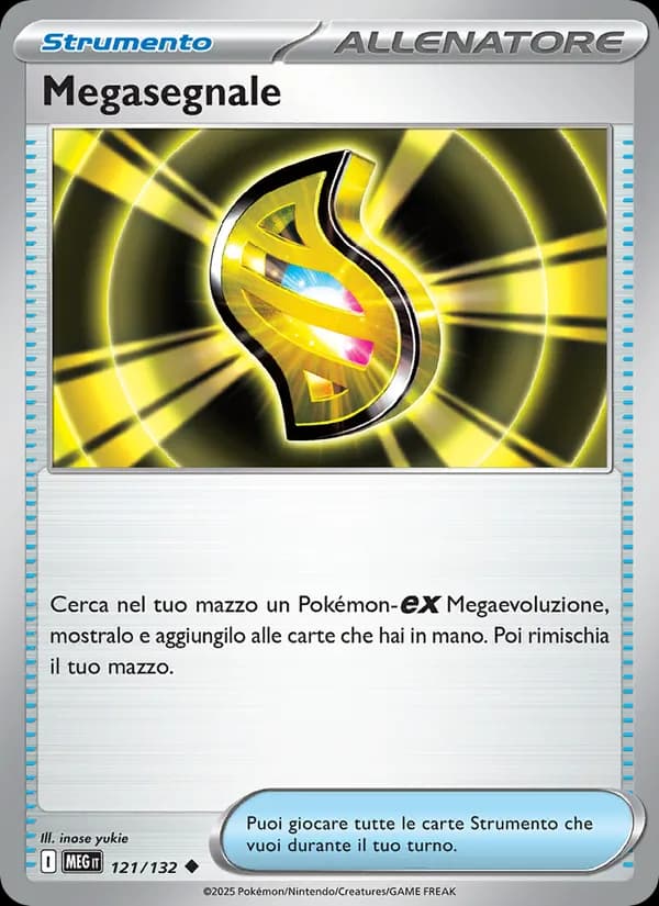 Megasegnale card in Italian