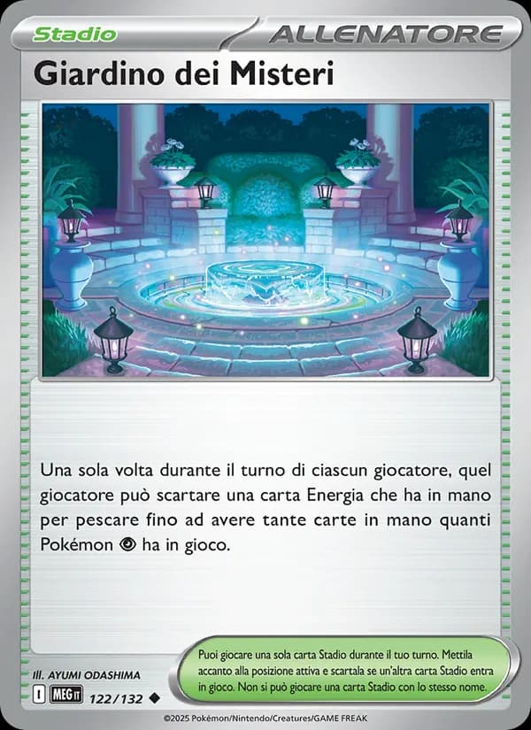 Giardino dei Misteri card in Italian