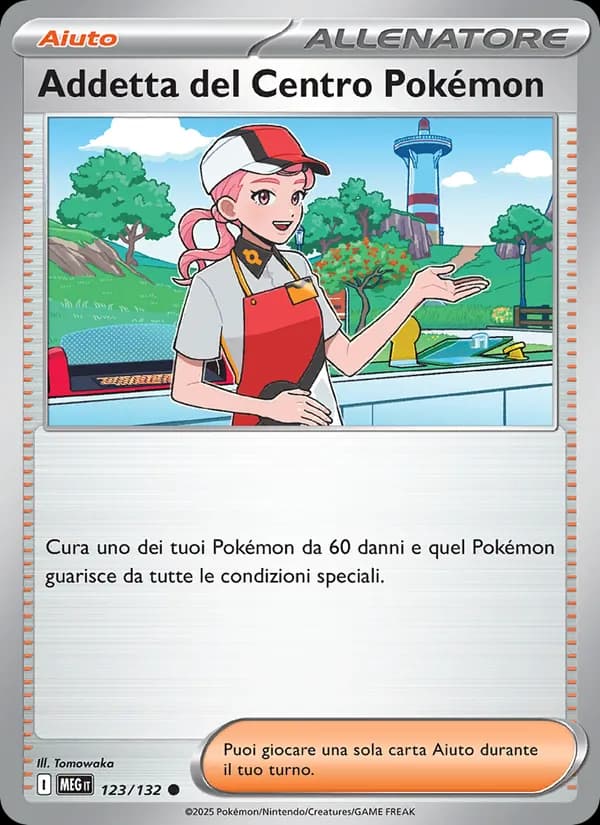 Addetta del Centro Pokémon card in Italian