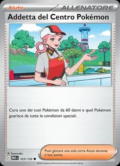 Addetta del Centro Pokémon card in Italian