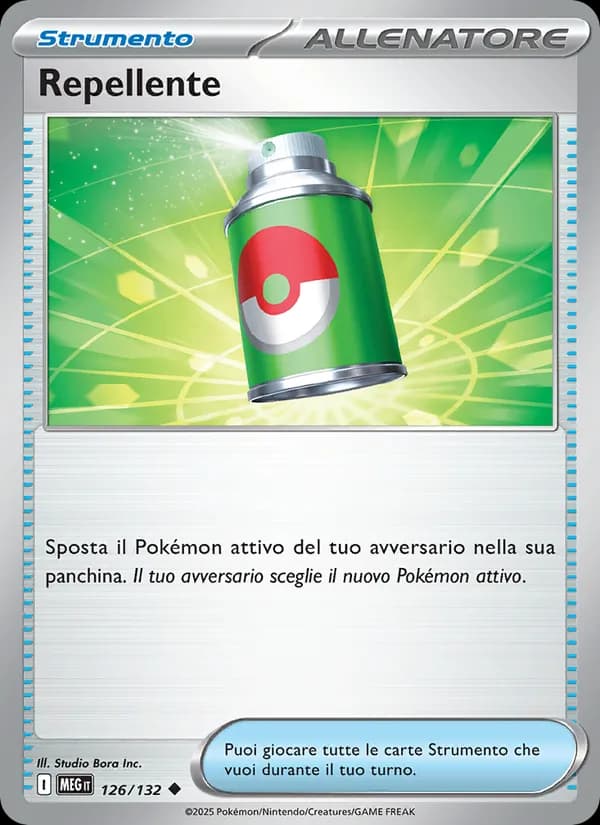 Repellente card in Italian