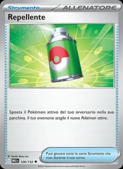 Repellente card in Italian