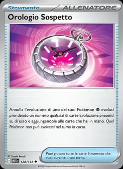 Orologio Sospetto card in Italian
