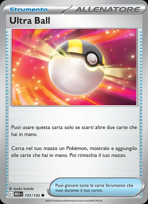 Ultra Ball card in Italian