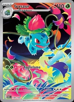 Ivysaur card in Italian
