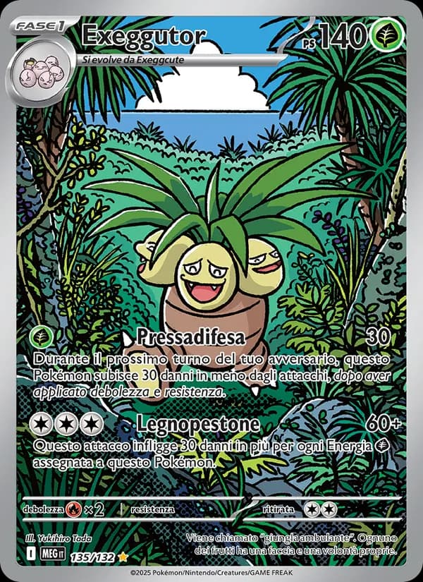 Exeggutor card in Italian
