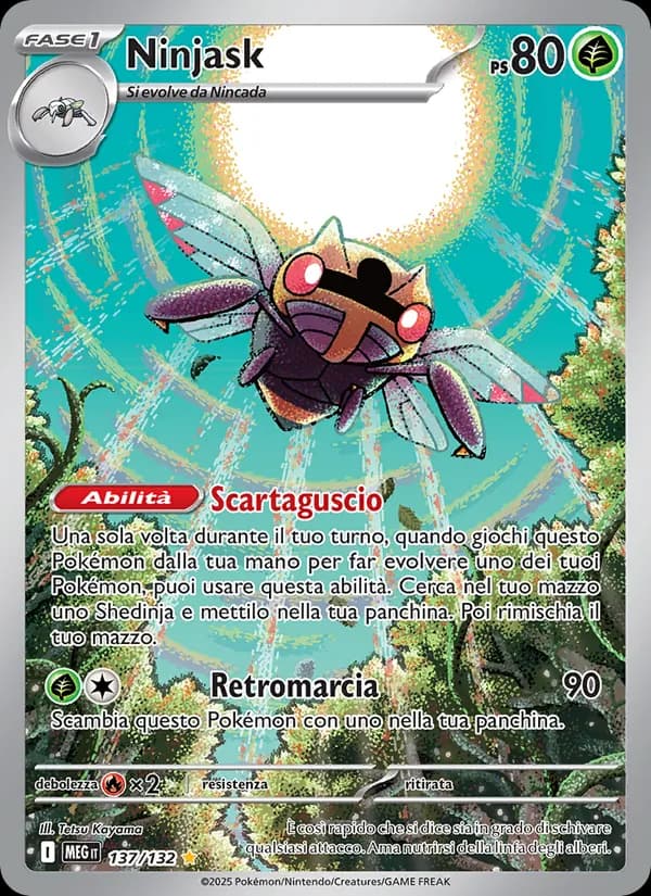 Ninjask card in Italian