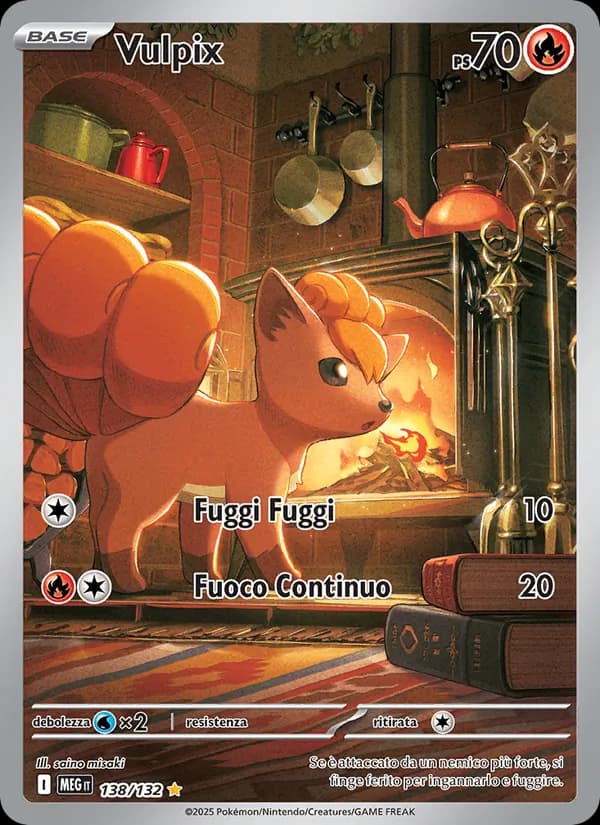Vulpix card in Italian
