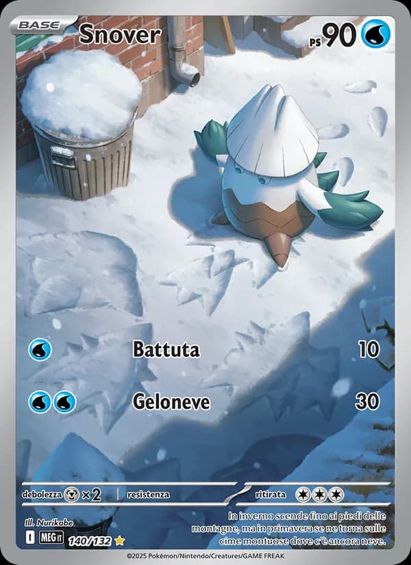 Snover card in Italian