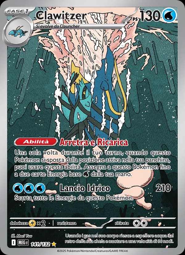 Clawitzer card in Italian