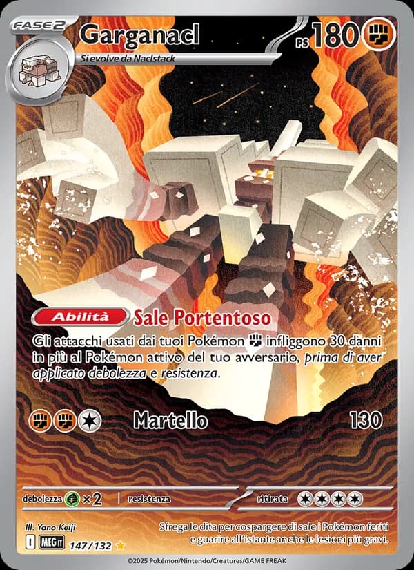 Garganacl card in Italian