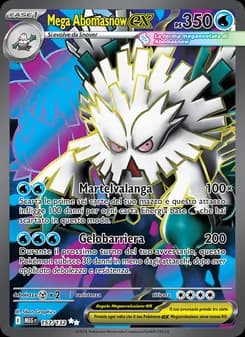 Mega Abomasnow-ex card in Italian