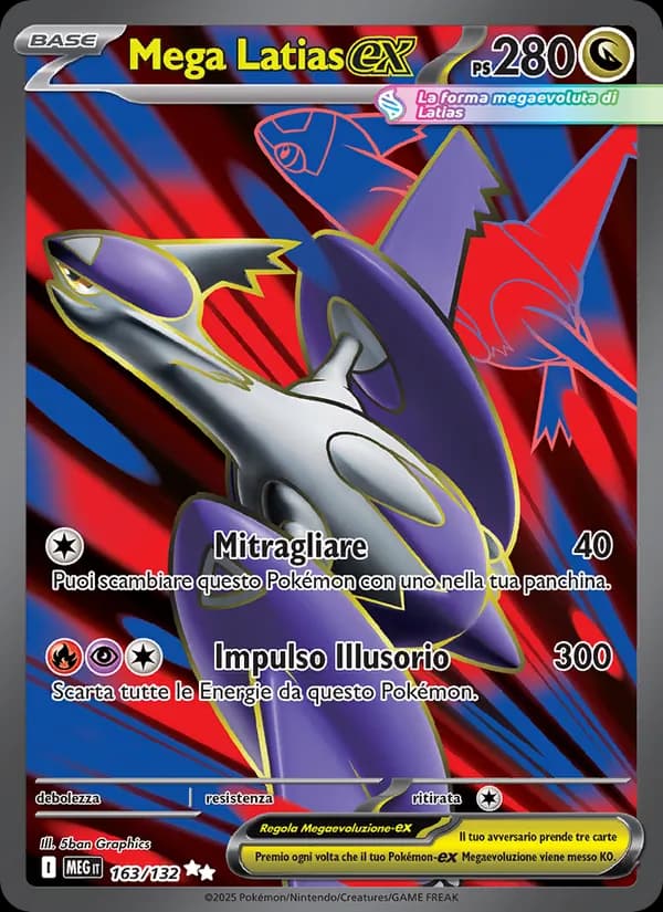 Mega Latias-ex card in Italian