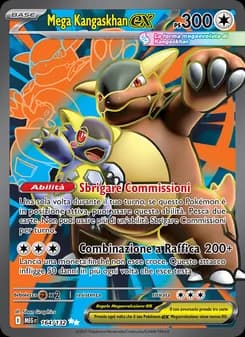 Mega Kangaskhan-ex card in Italian