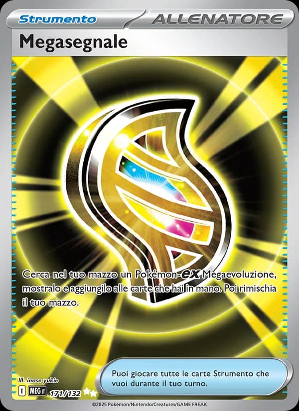 Megasegnale card in Italian
