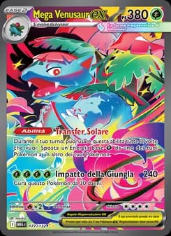 Mega Venusaur-ex card in Italian