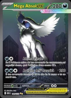 Mega Absol-ex card in Italian