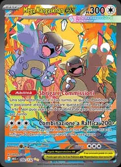 Mega Kangaskhan-ex card in Italian