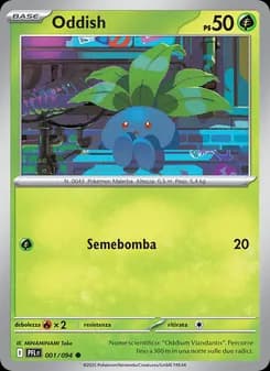 Oddish card in Italian