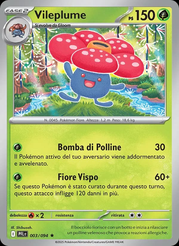 Vileplume card in Italian