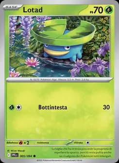 Lotad card in Italian