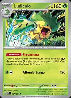 Ludicolo card in Italian