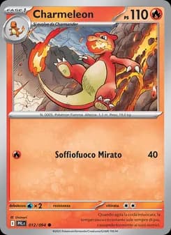 Charmeleon card in Italian