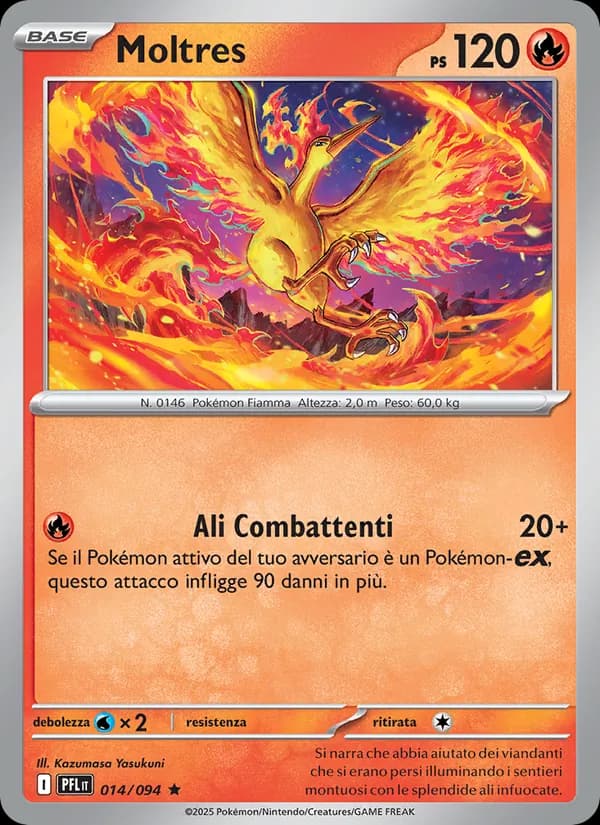 Moltres card in Italian