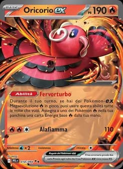 Oricorio-ex card in Italian