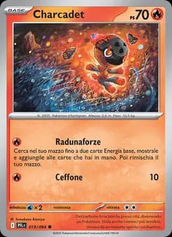Charcadet card in Italian