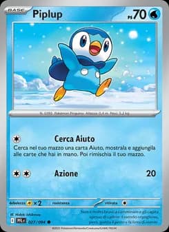 Piplup card in Italian
