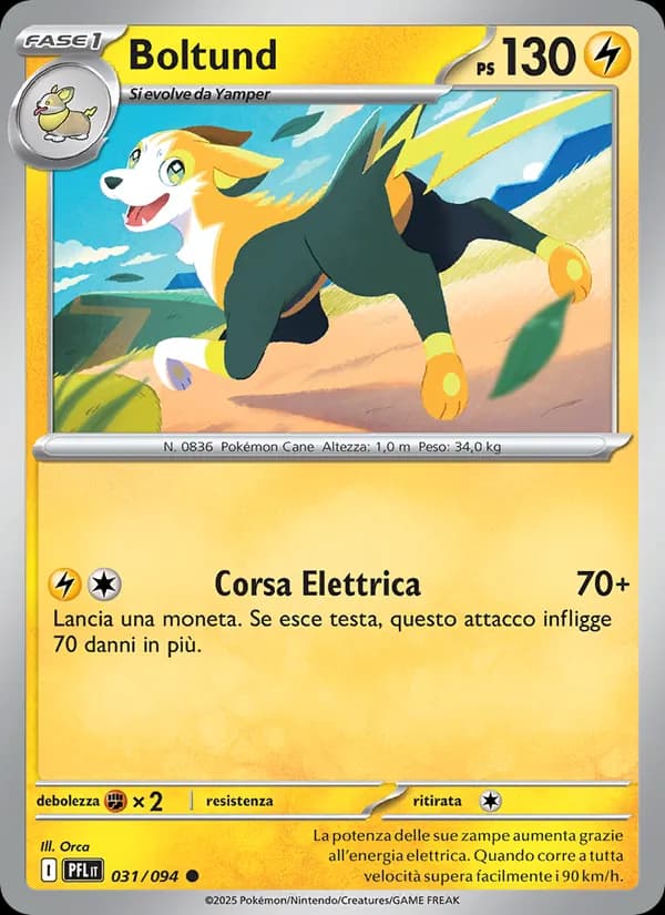 Boltund card in Italian