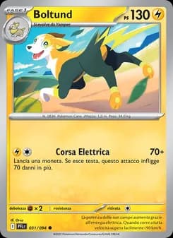 Boltund card in Italian