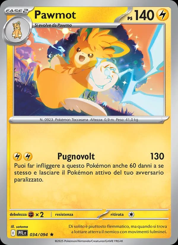 Pawmot card in Italian
