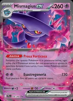 Mismagius-ex card in Italian