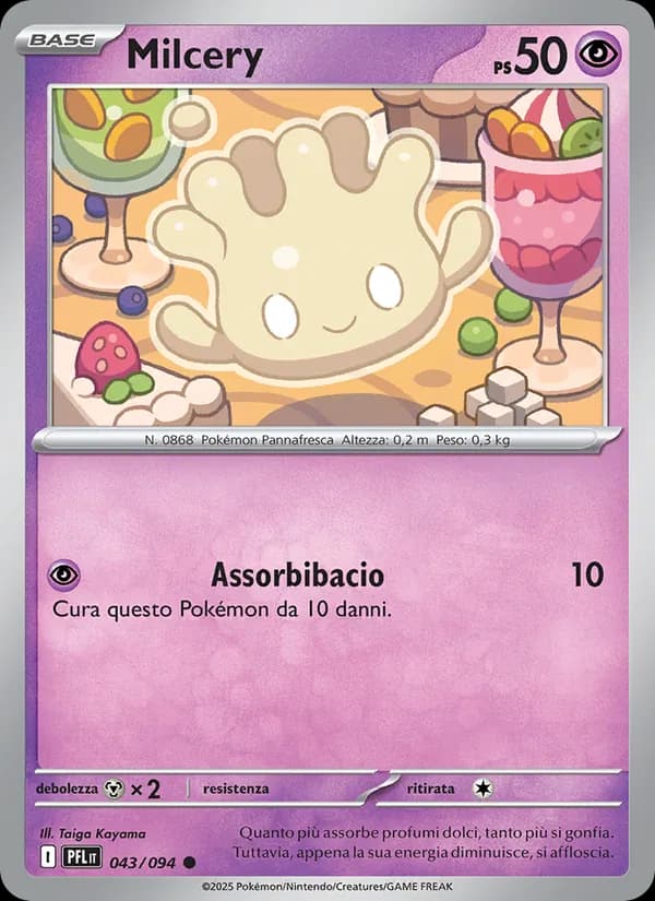 Milcery card in Italian
