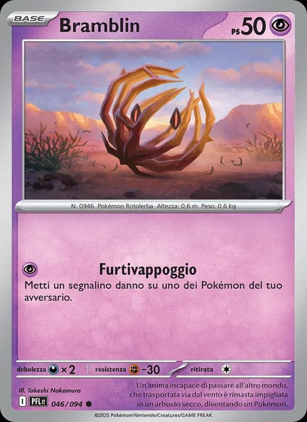 Bramblin card in Italian