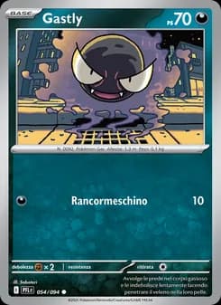 Gastly card in Italian