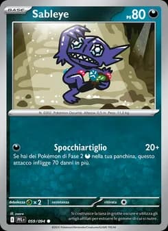 Sableye card in Italian