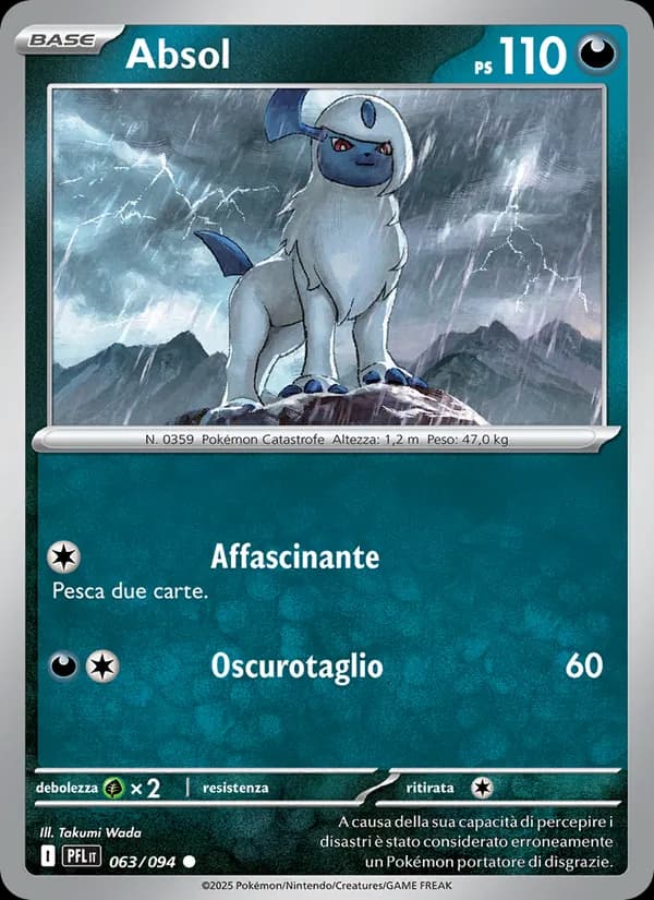 Absol card in Italian