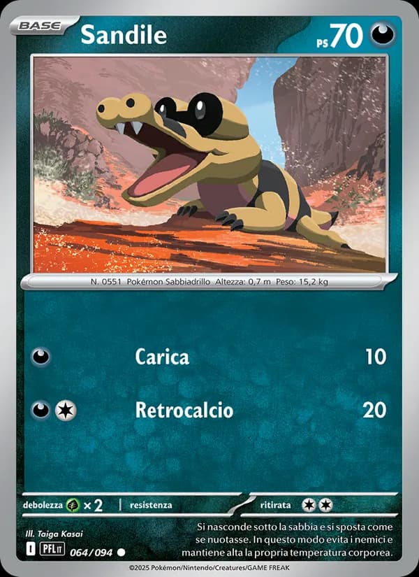 Sandile card in Italian